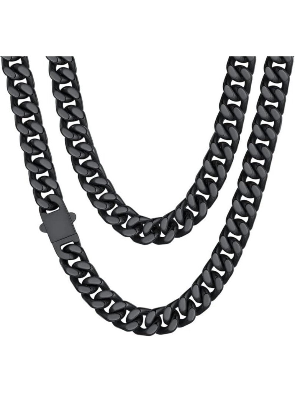 Stylish Cuban Link Chain Necklace for Men - Stainless Steel, Waterproof